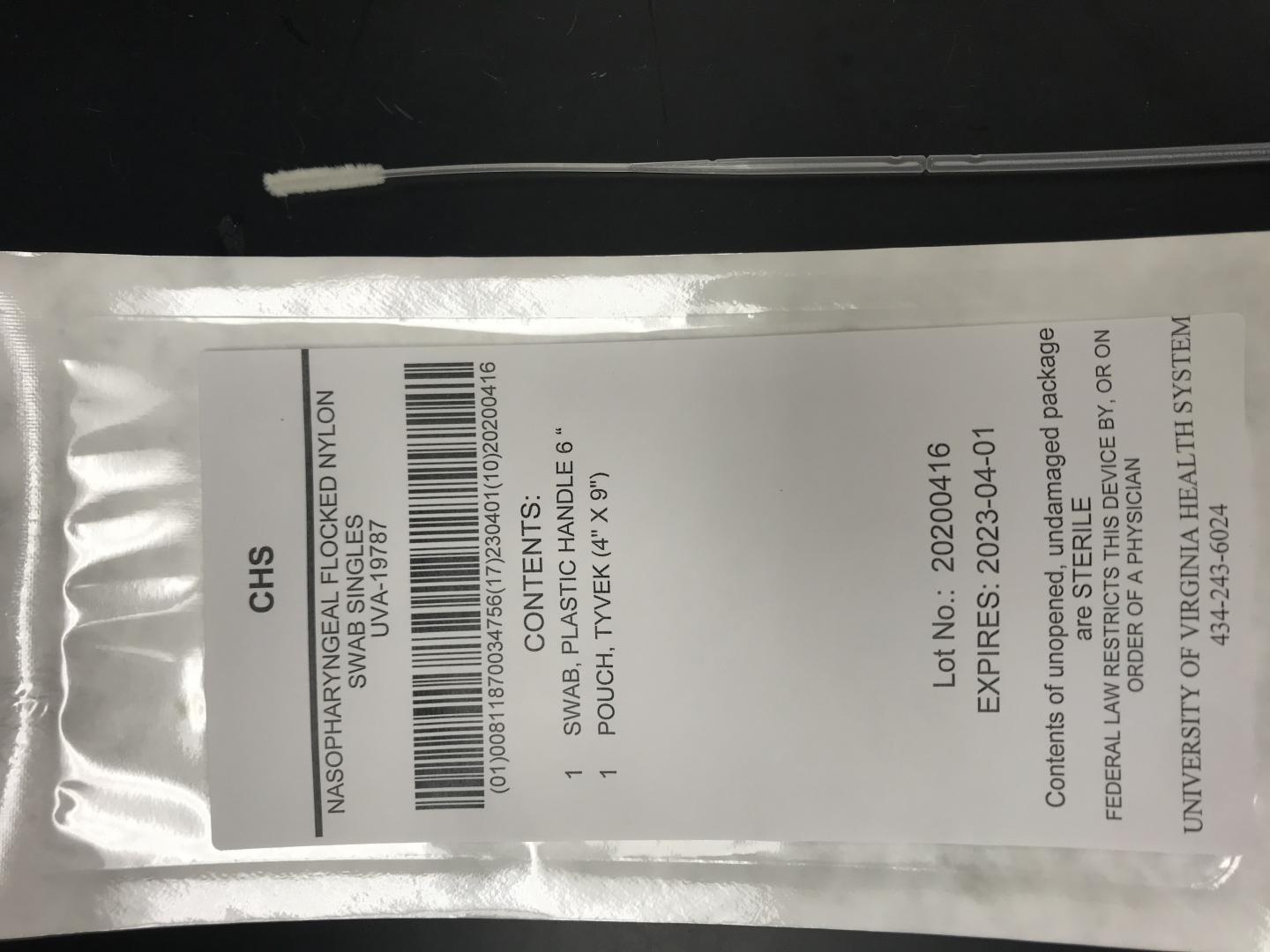 UVA-Designed Swab