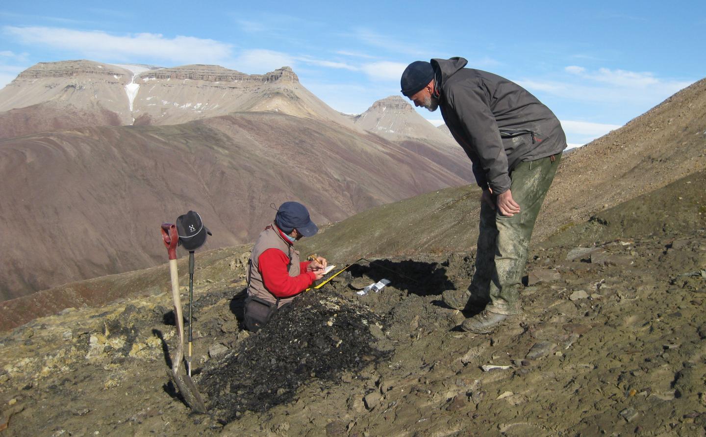 Collecting samples
