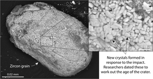 Zircon grain