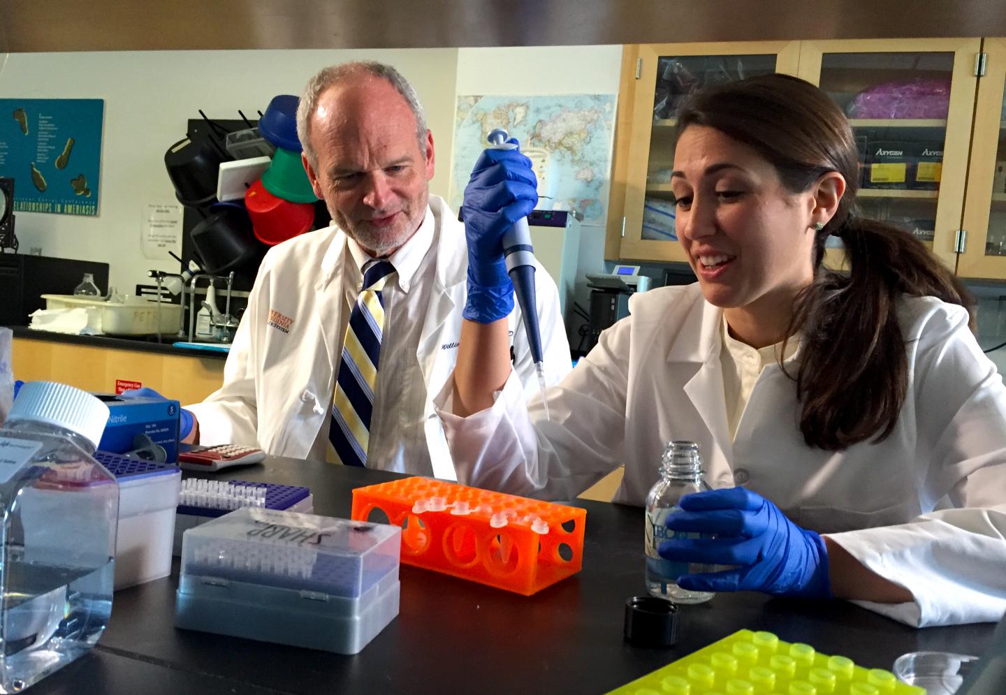 Bill Petri, M.D., Ph.D., and Eric L. Buonomo, Ph.D., University of Virginia Health System