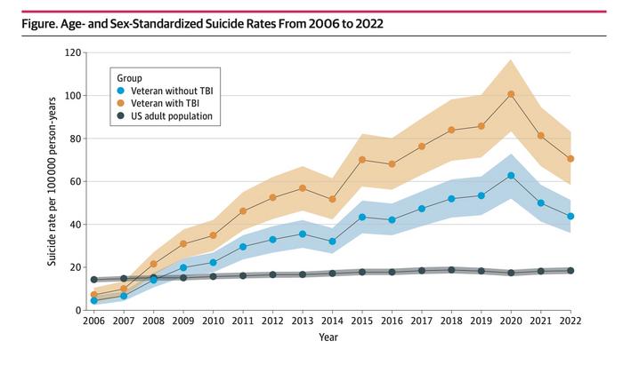 suicide rates veterans
