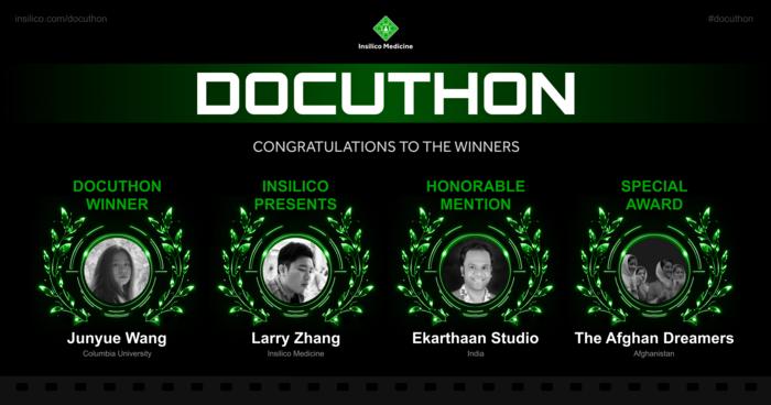 Insilico Medicine Nominates the Winner of Documentary hackathon to Raise Awareness of AI drug discovery Through Scientific storytelling