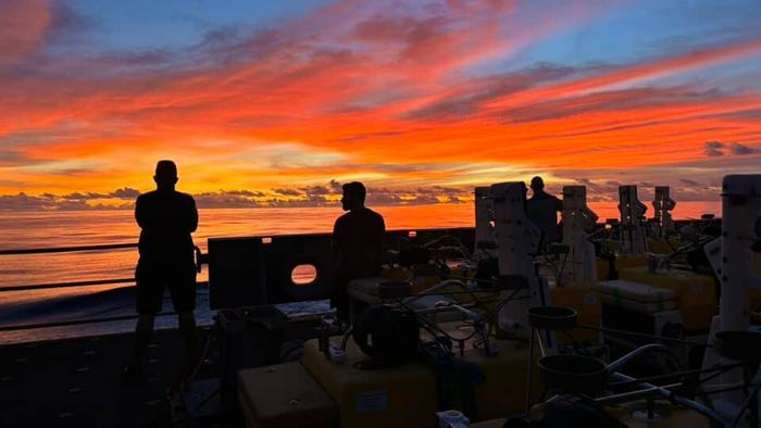 Sunset at sea