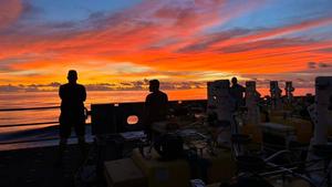 Sunset at sea