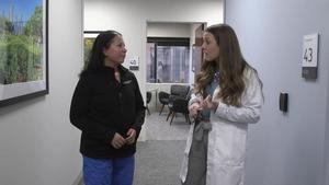 B-roll of study senior author Andrea Russell at Northwestern Memorial Hospital in Chicago