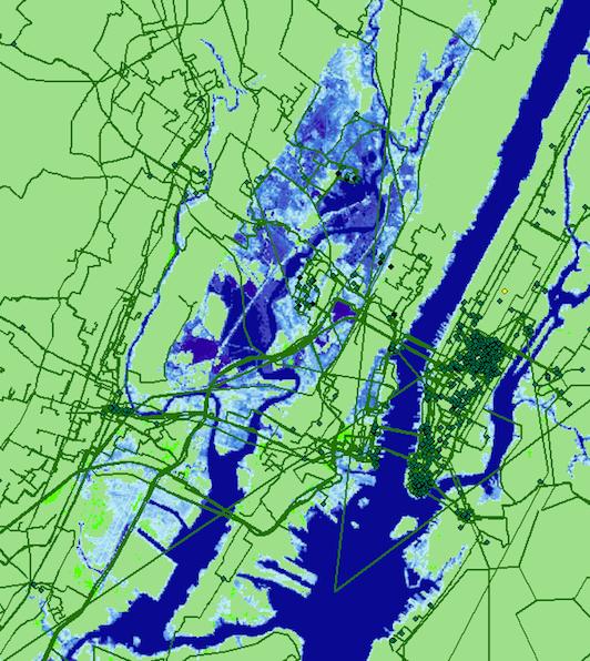 Internet Sea Level Map