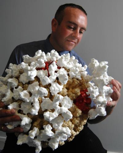 Dr. Greg Gibbons, University of Warwick, with the Model (2 of 3)
