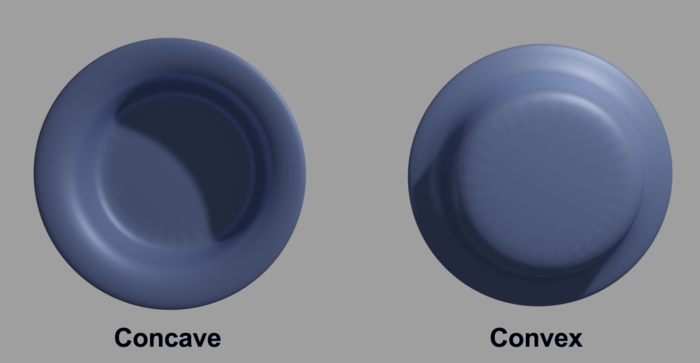 Convex/concave objects