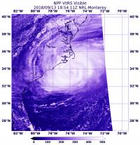 Suomi NPP Image of Florence (2 of 2)