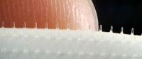 Microstructure design of skin patch - tests under way at Swansea University for using them to give vaccines