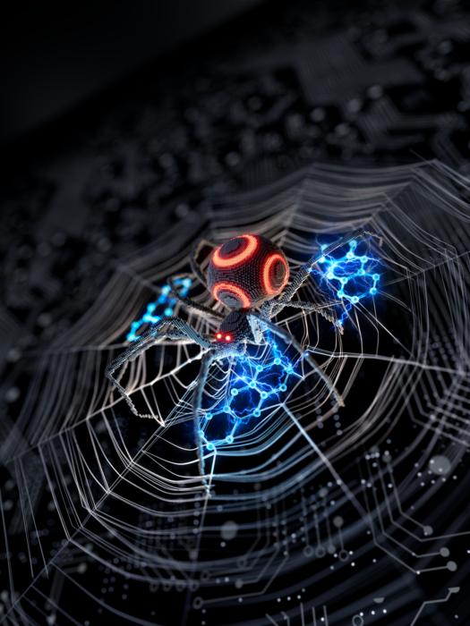 Artist's illustration of a lanthanide-doped nanoparticle
