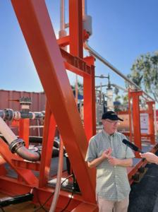 Will Berelson and carbon capture device prototype