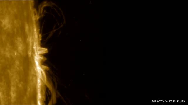 IRIS Spots Plasma Rain on Sun's Surface