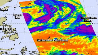 Aqua Image of Halong and 96W