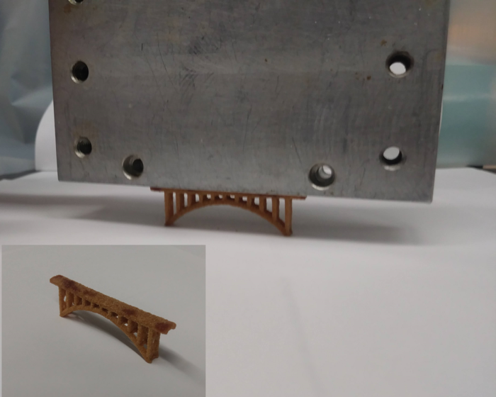 3D-printed sand bridge