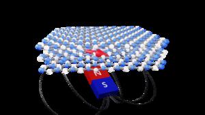 Artist's impression of hexagonal boron nitride layers