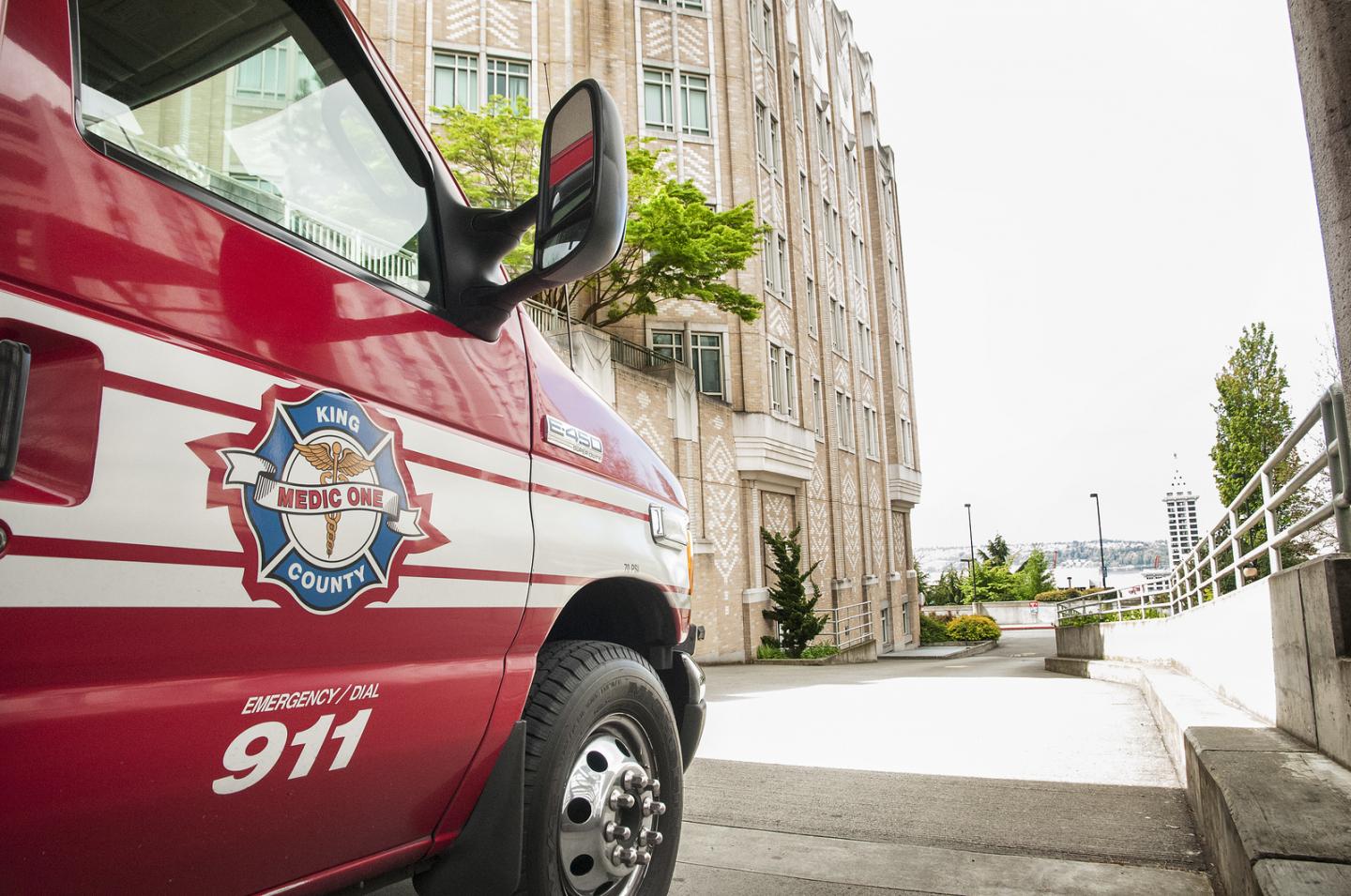 Medic One Rig outside Harborview Medical Center, Seattle