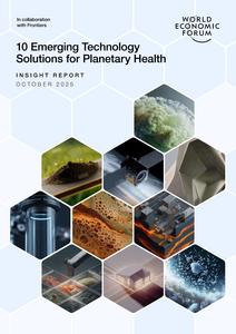 10 Emerging Technology Solutions for Planetary Health report cover, co-published by Frontiers and the World Economic Forum