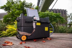 Newly developed example prototype of a automated light and flow-guided aquaculture system