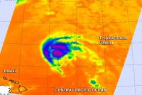 NASA sees wind shear affecting Tropical Storm Jimena | EurekAlert!
