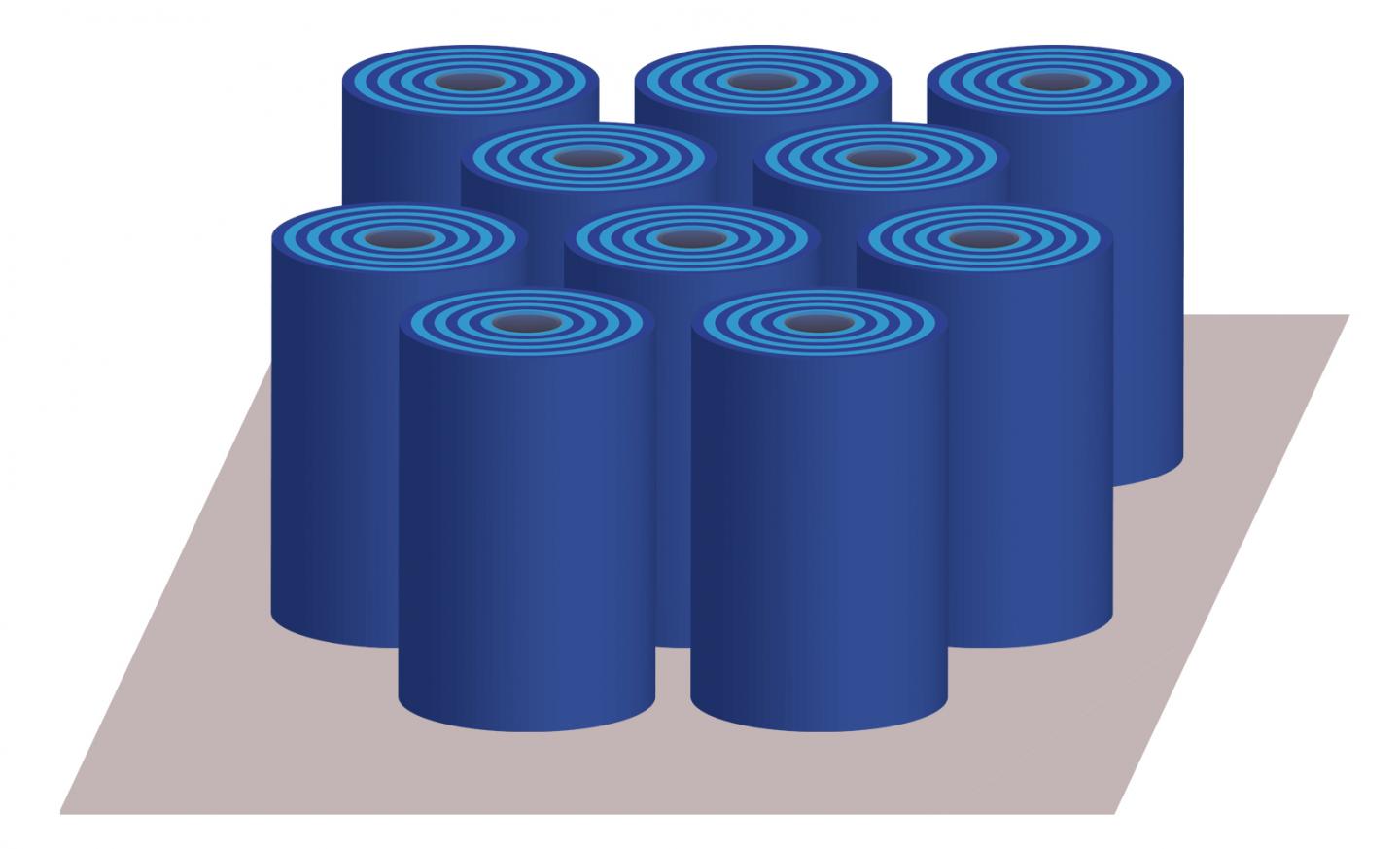 Cartoon of Nanotube Array
