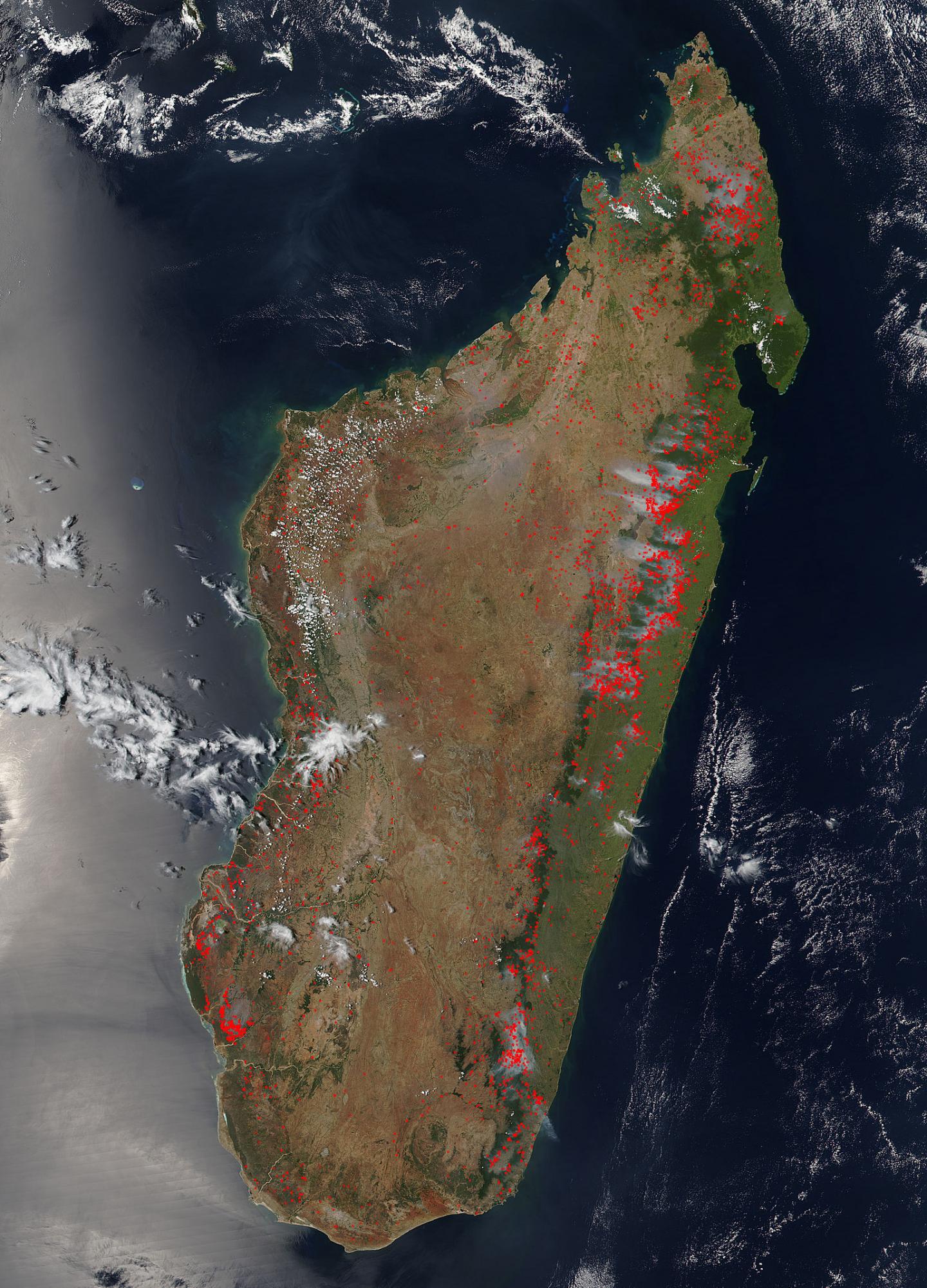 The Island of Madagascar Is On Fire