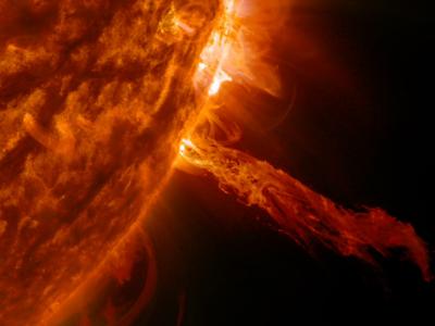 NASA's SDO Sees Sun Spurting Plasma