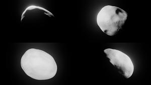 Asteroid phases mosaic (artist's illustration)