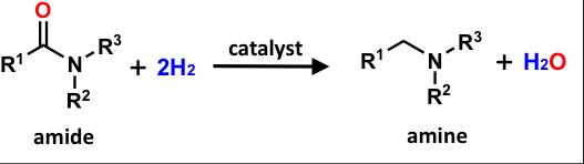 Figure 1 Amine Production through Amide-Hydrogenation