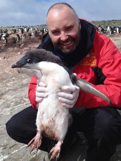 Aeron Hurt with Penguin