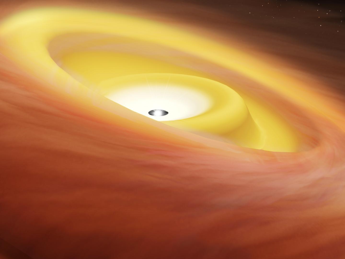 Artist's Conception of the Warped Disk