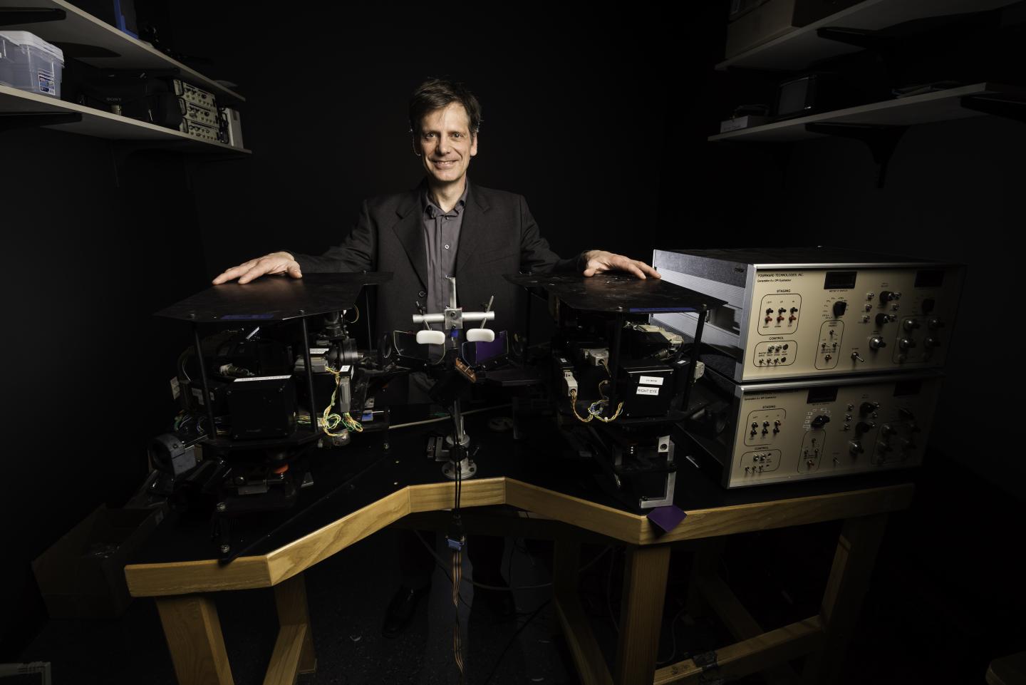 Michele Rucci at his Lab at the University of Rochester