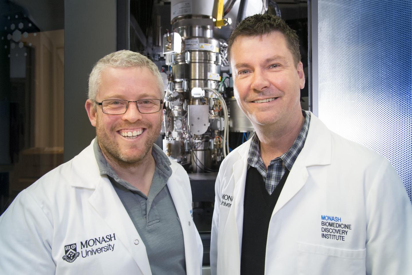 Dr Matthew Belousoff and Professor Trevor Lithgow, Monash University 