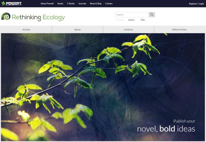 <em>Rethinking Ecology</em> Website