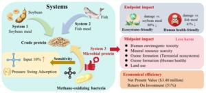Sustainable protein production from methane-oxidizing bacteria: environmental and economic comparison with conventional protein sources