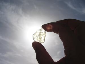 Fragment of clear Libyan Desert glass