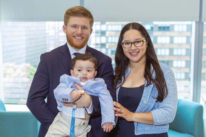 Brian Carstens and Karla Hernandez Garcia with their son, Benjamin Carstens.