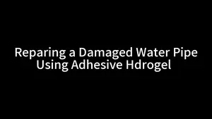 A water leak fixed by the hydrogel