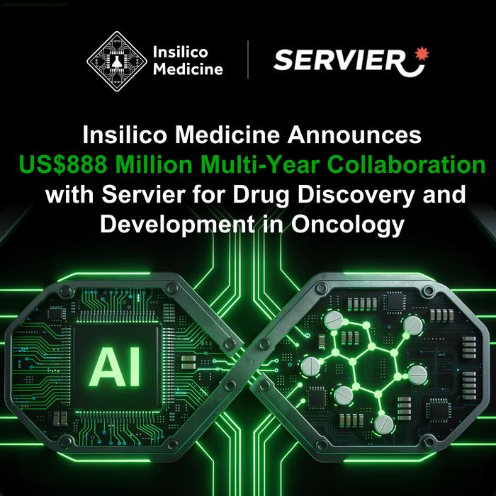 Insilico Medicine Announces US$888 Million Multi-Year Collaboration with Servier for Drug Discovery and Development in Oncology