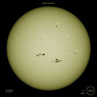 Sunspots on the Sun