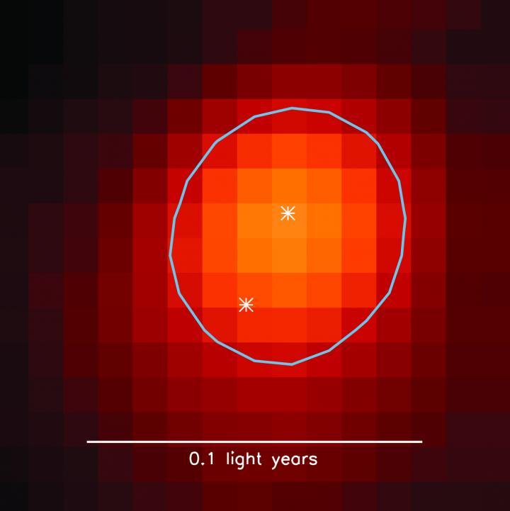 Radio image of Binary Stars in Dense Core