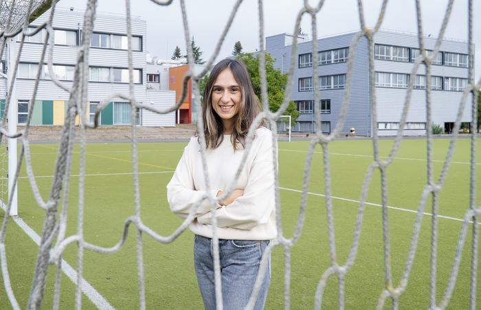 Researcher Andrea Sáenz Olmedo from the EHU GIKAFIT research group