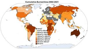 Cumulative Burned Area 2002-2021
