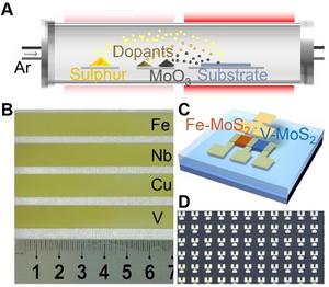 Wafer-scale epitaxial growth, doping, and electronic device applications of MoS2.