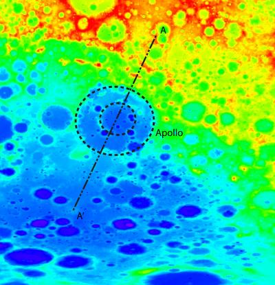Elevation Map of Eastern Portion of South Pole-Aitken