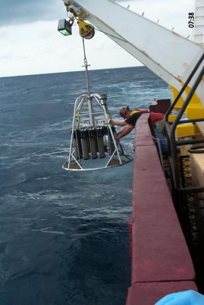 Sample Cylinders into Gulf of Mexico