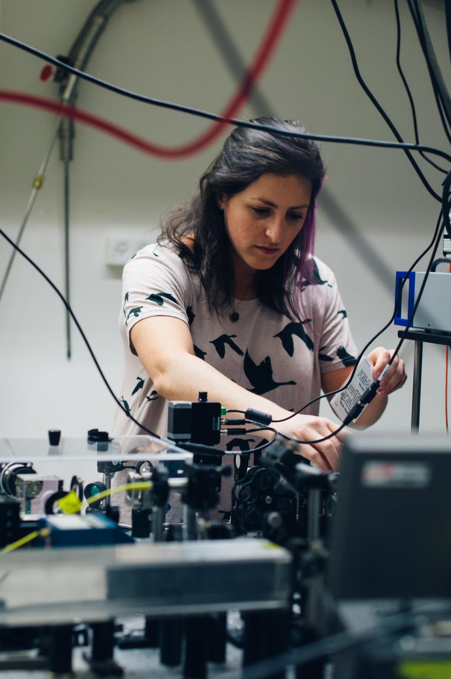Graduate student Yifat Baruchi at Hebrew University's Quantum Information Science Center