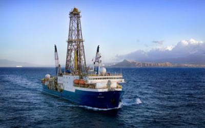 Aerial View of the Drillship JOIDES Resolution