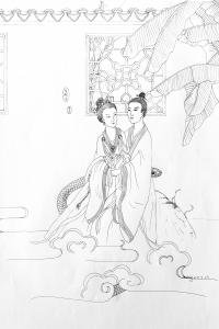 Illustration of the Legend of the White Snake