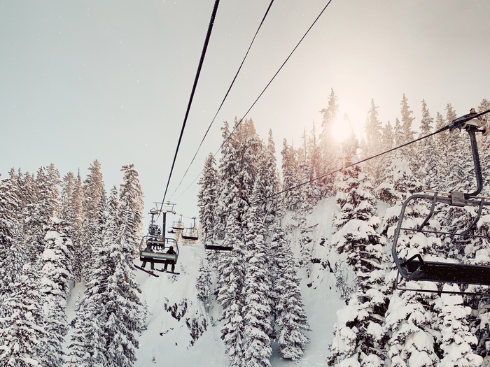 Ski lift scenic shot